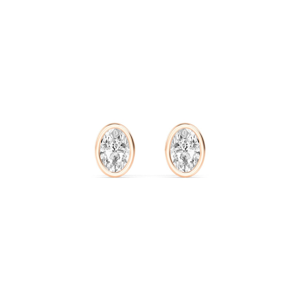 Lab Grown Diamond EARRINGS 0.68 ctw E32903OV-0.75CT