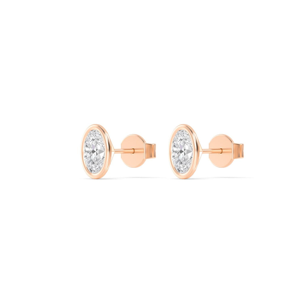 Lab Grown Diamond EARRINGS 0.68 ctw E32903OV-0.75CT