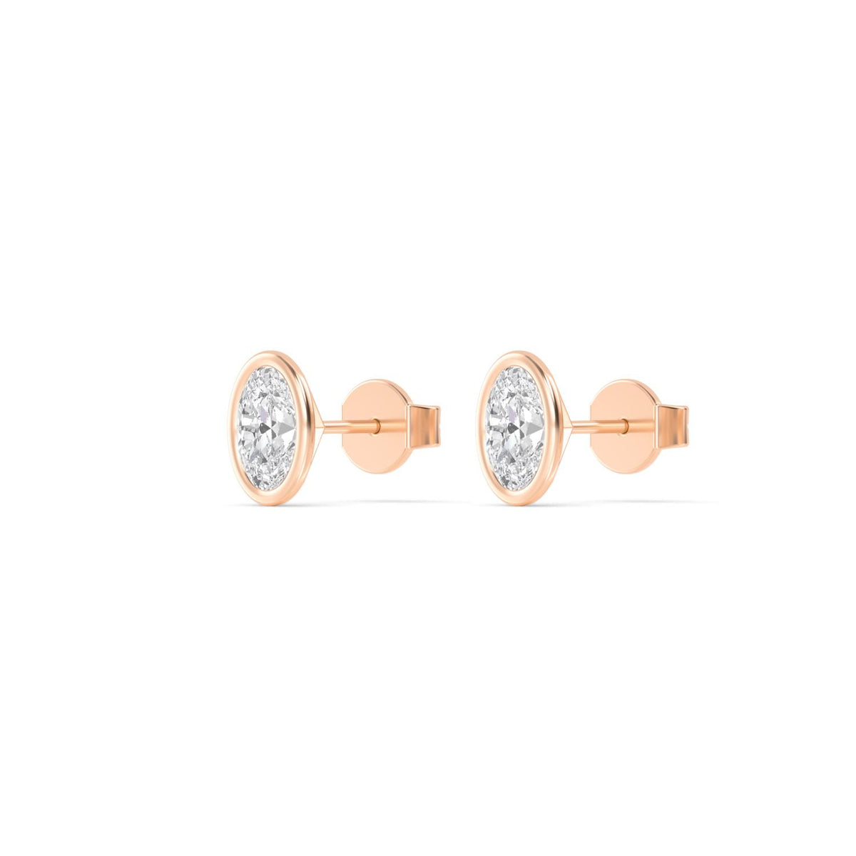 Lab Grown Diamond EARRINGS 0.68 ctw E32903OV-0.75CT