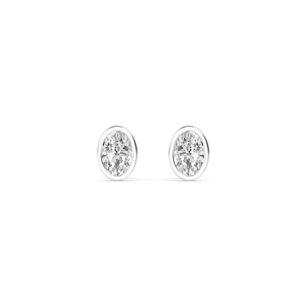 Lab Grown Diamond EARRINGS 0.68 ctw E32903OV-0.75CT