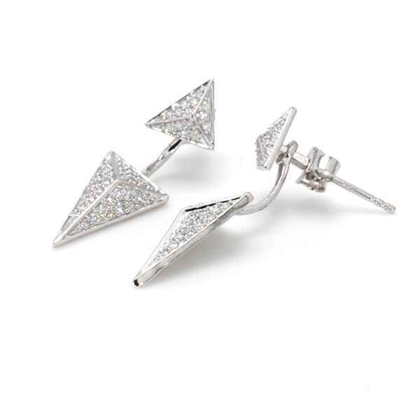 Lab Grown Diamond Drop Earrings 0.78 ctw E3935-0.75CTJ