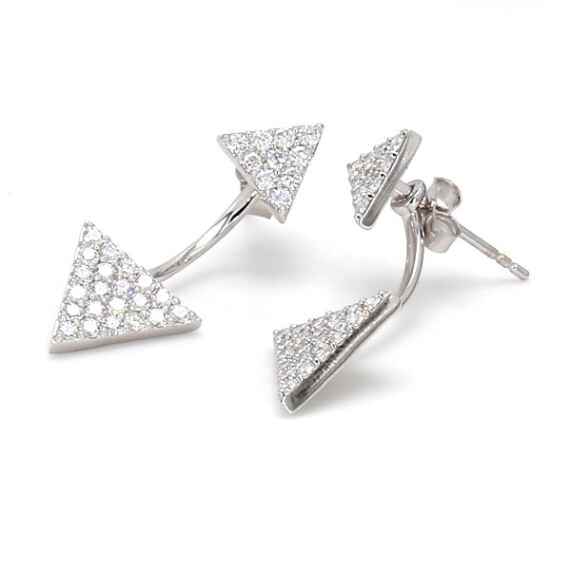 Lab Grown Diamond Drop Earrings 1.04 ctw E3936-1.10CTJ