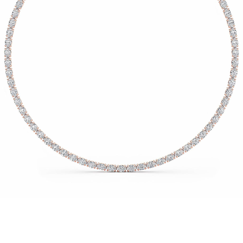 Lab Grown Diamond NECKLACE 41.64 ctw N08106OV-41.40CT-18IN