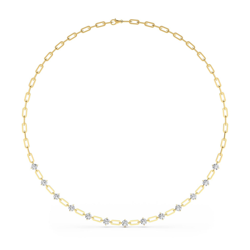 Lab Grown Diamond NECKLACE 4.34 ctw N08249-4.33CT-18IN