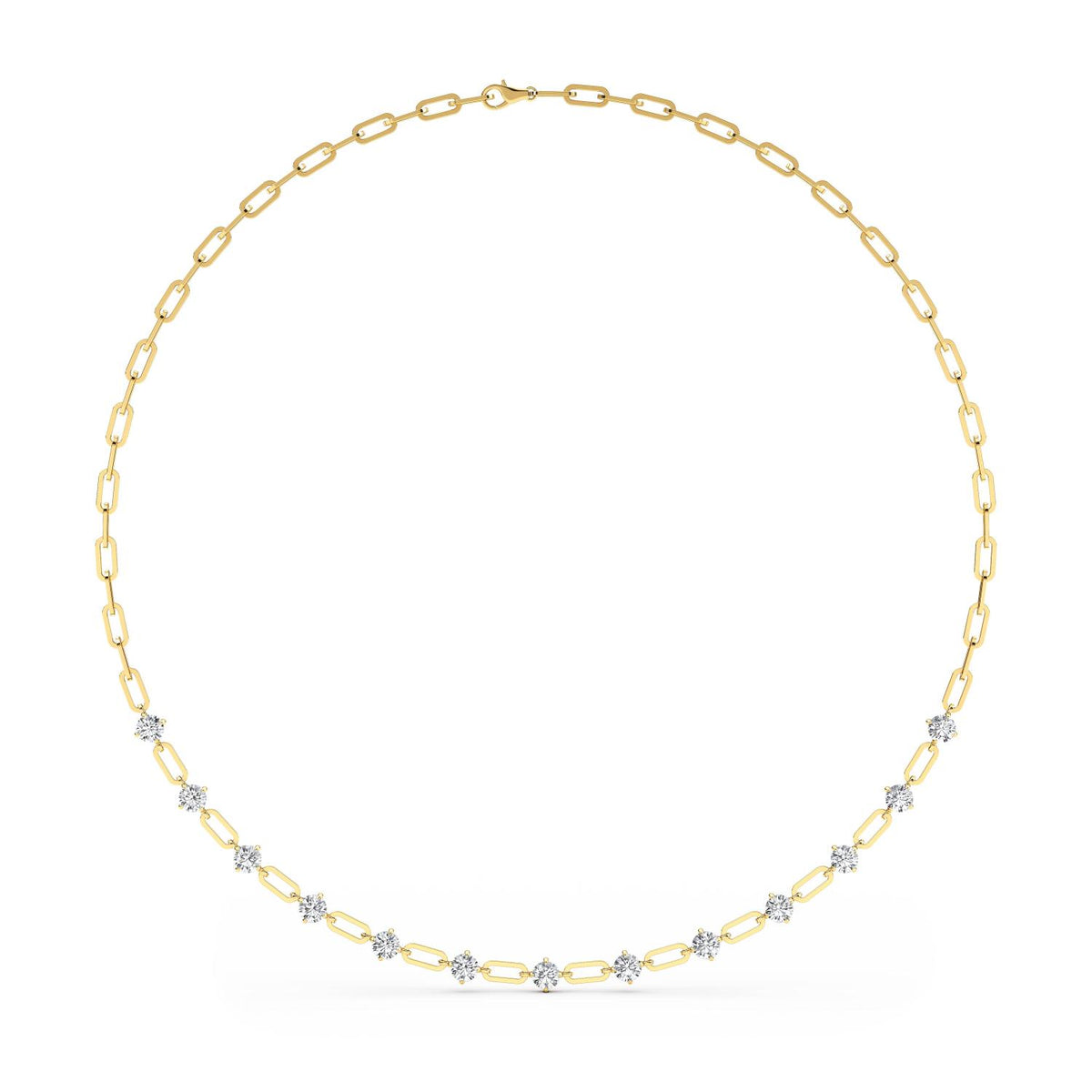 Lab Grown Diamond NECKLACE 4.34 ctw N08249-4.33CT-18IN