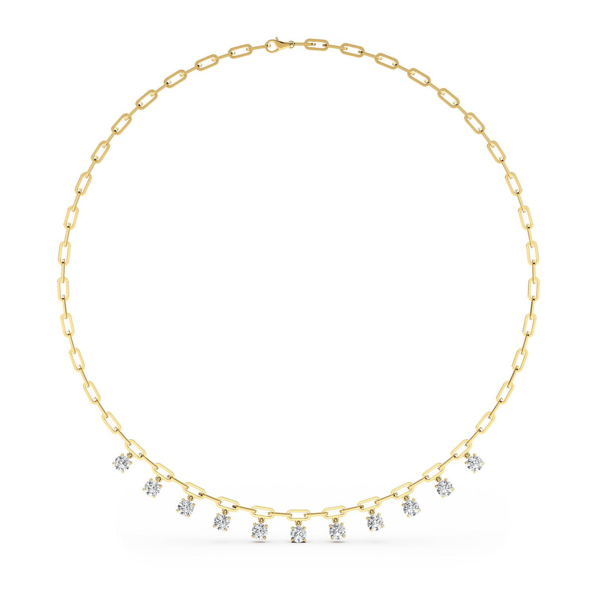Lab Grown Diamond NECKLACE 4.40 ctw N08256-4.38CT-18IN