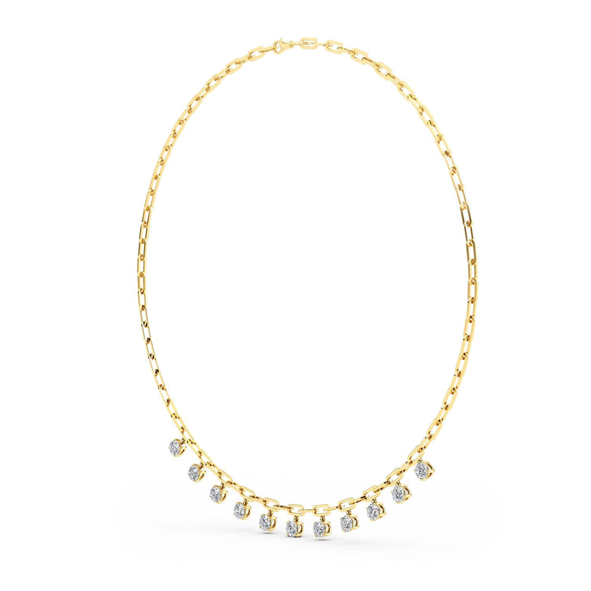 Lab Grown Diamond NECKLACE 4.40 ctw N08256-4.38CT-18IN