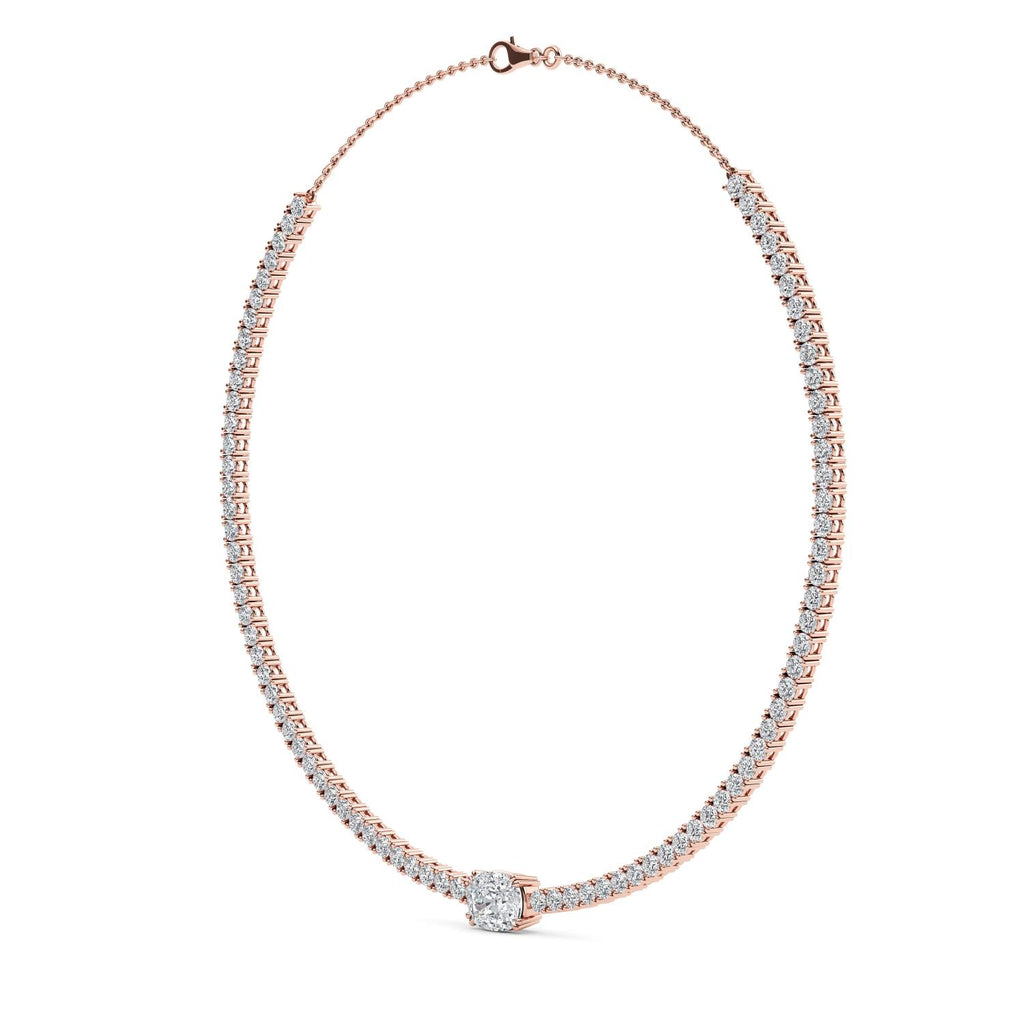 Lab Grown Diamond NECKLACE 12.43 ctw N08312_D-9.20CT-14IN
