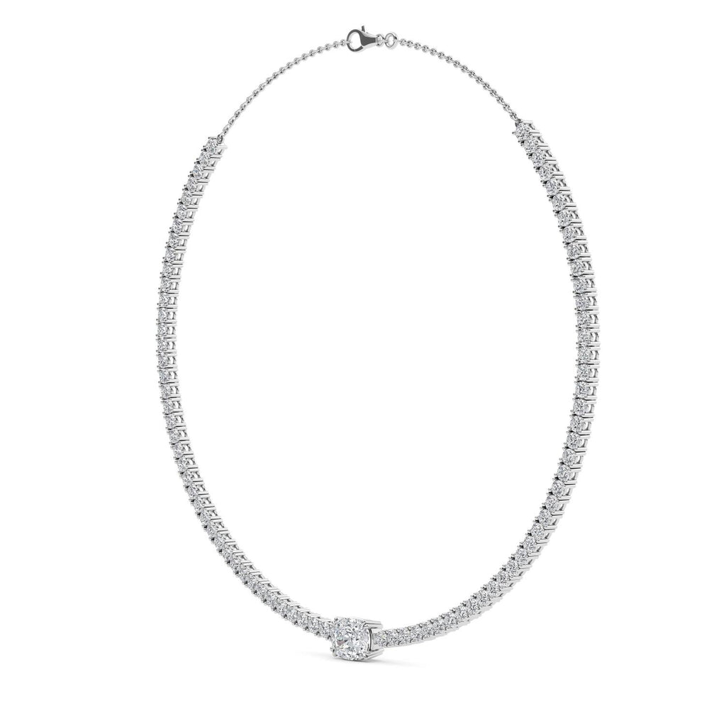 Lab Grown Diamond NECKLACE 12.43 ctw N08312_D-9.20CT-14IN