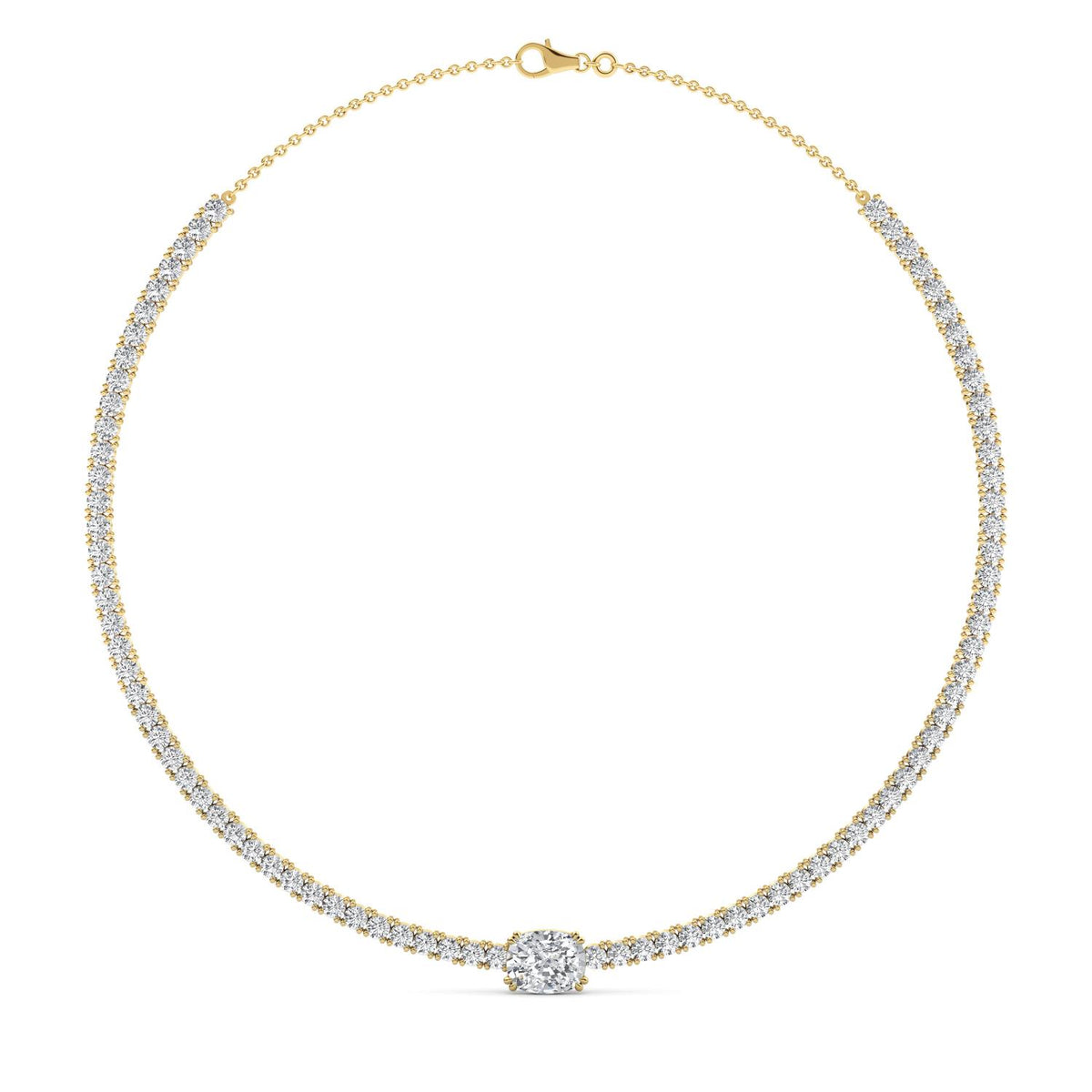 Lab Grown Diamond NECKLACE 12.43 ctw N08312_D-9.20CT-14IN