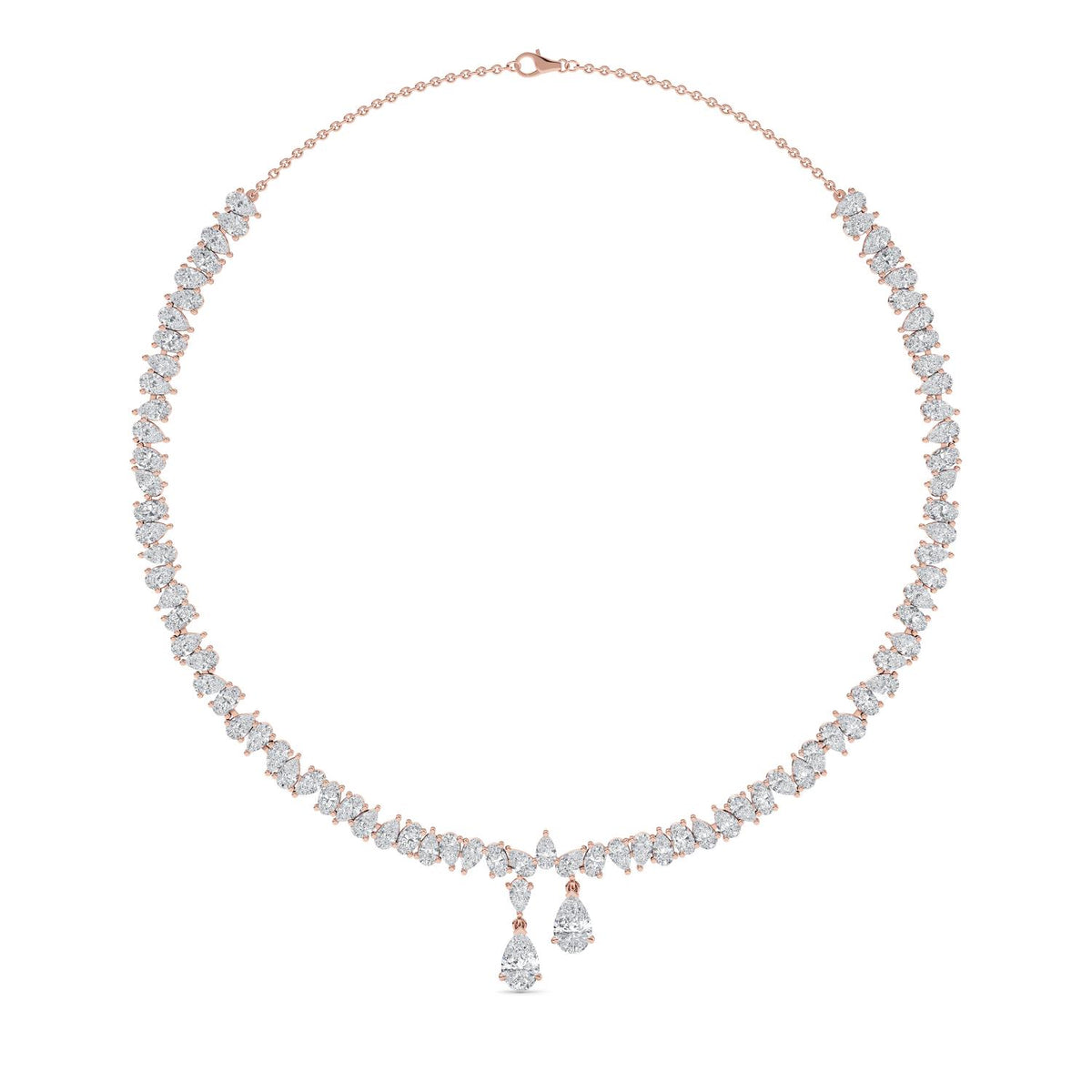 Lab Grown Diamond NECKLACE 16.28 ctw N08314_D-16.25CT-14IN