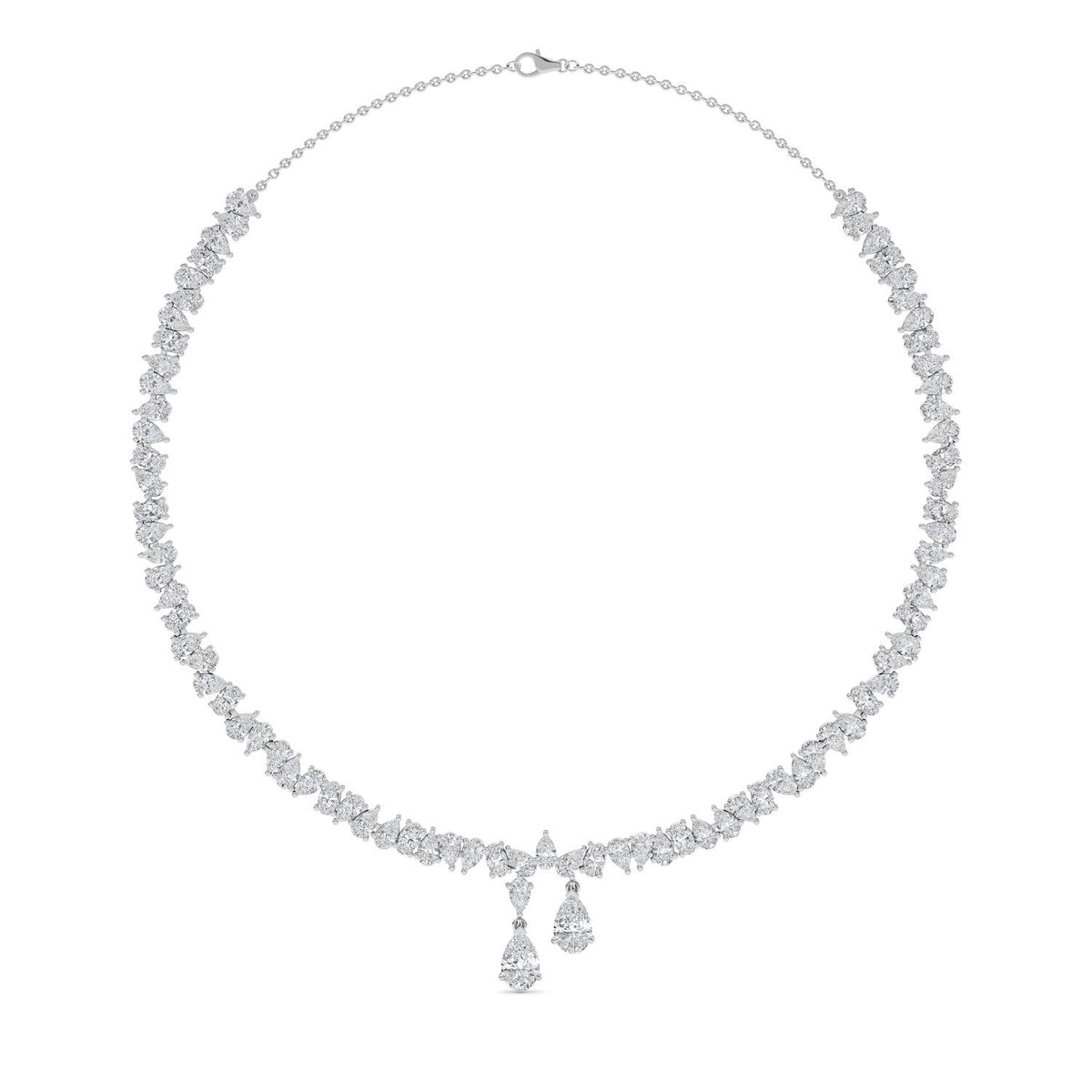 Lab Grown Diamond NECKLACE 16.28 ctw N08314_D-16.25CT-14IN