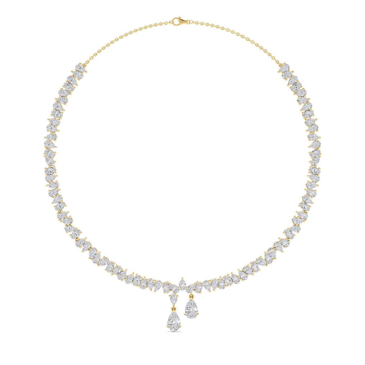 Lab Grown Diamond NECKLACE 16.28 ctw N08314_D-16.25CT-14IN