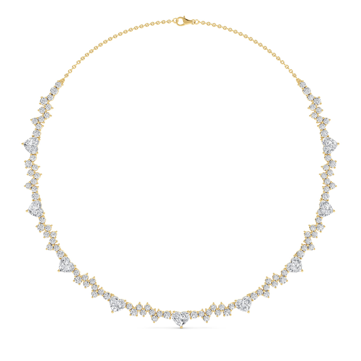 Lab Grown Diamond Necklace 17.27 ctw N08315_P-17.25CT-14IN