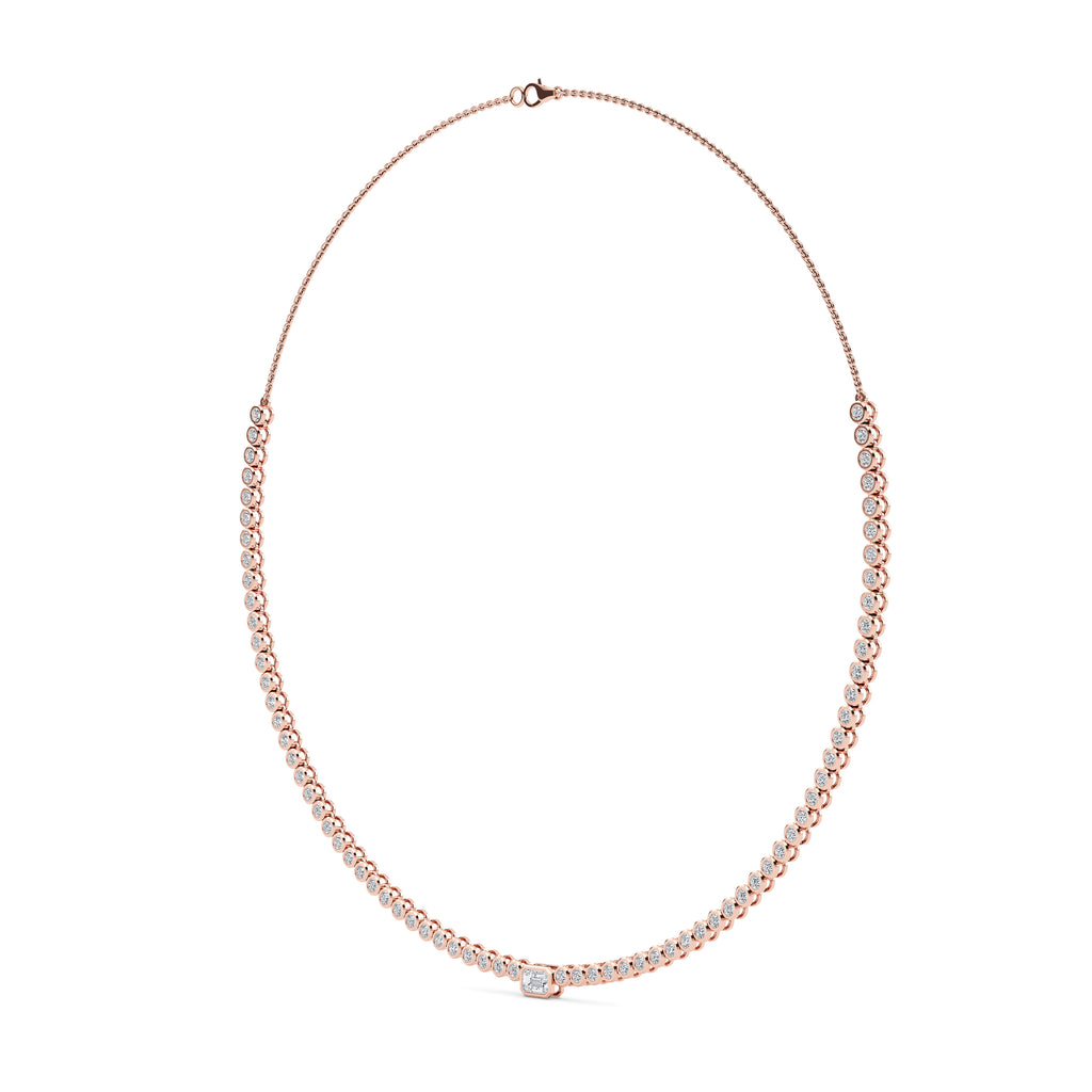 Lab Grown Diamond Necklace 3.75 ctw N08351EM-0.40CT-16IN