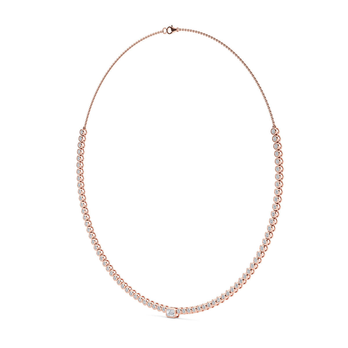 Lab Grown Diamond Necklace 3.75 ctw N08351EM-0.40CT-16IN