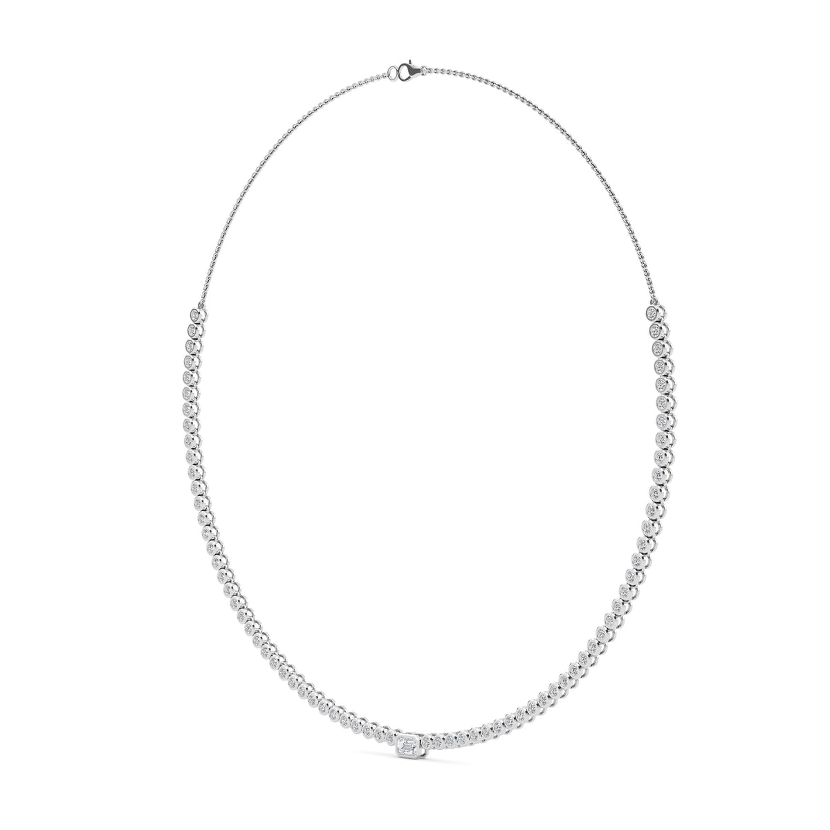 Lab Grown Diamond Necklace 3.75 ctw N08351EM-0.40CT-16IN