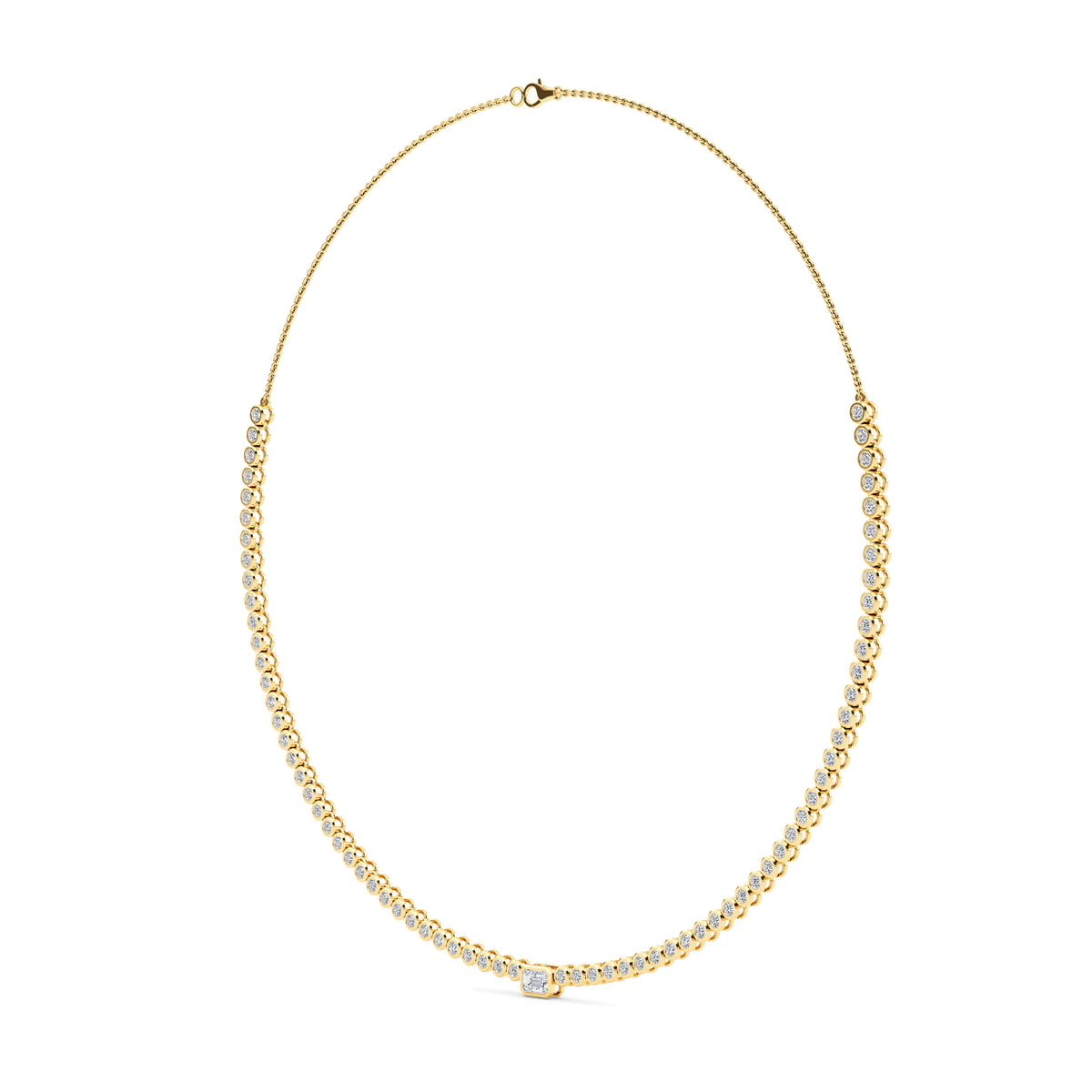 Lab Grown Diamond Necklace 3.75 ctw N08351EM-0.40CT-16IN