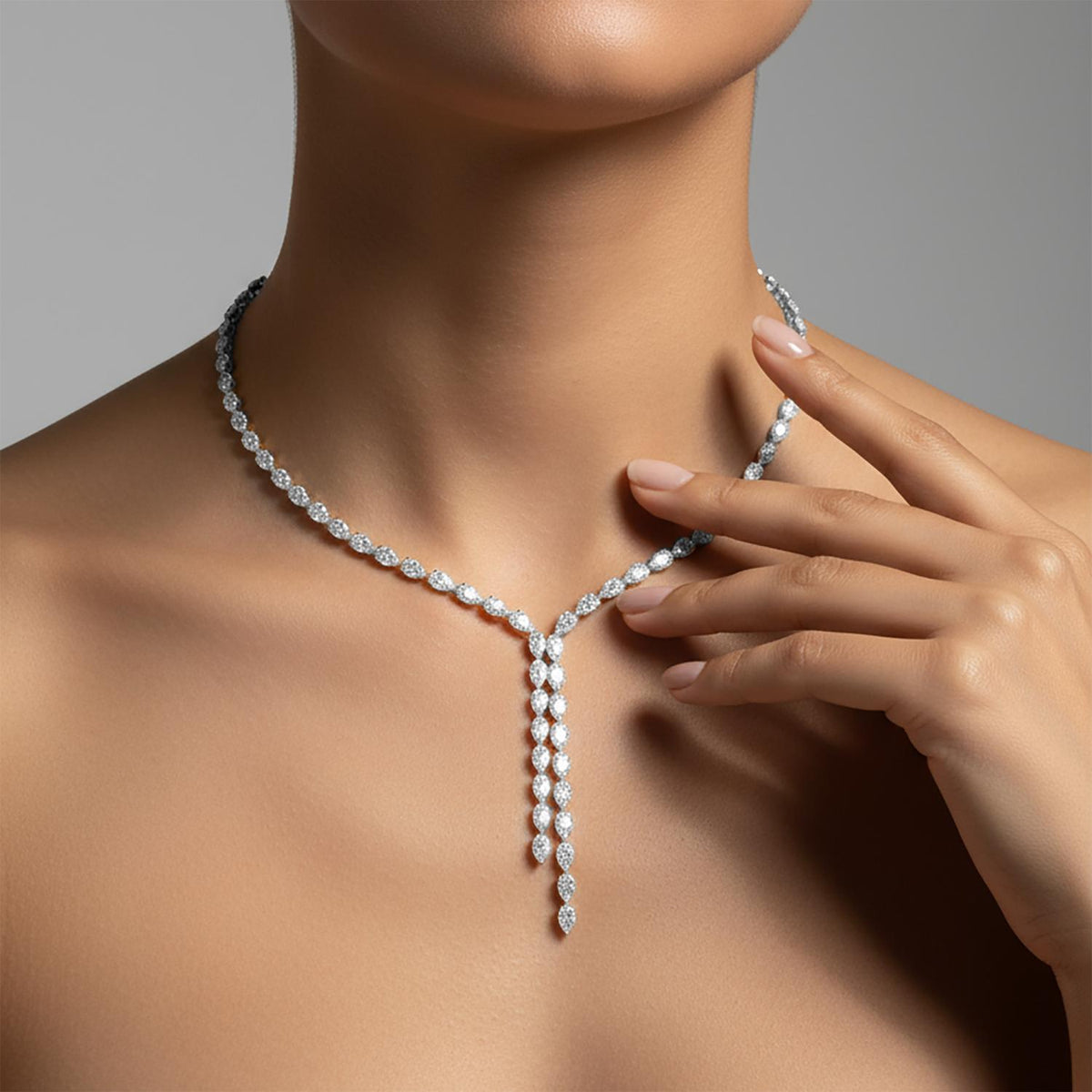 Lab Grown Diamond NECKLACE 19.55 ctw N08385PE-0.20PT-16IN