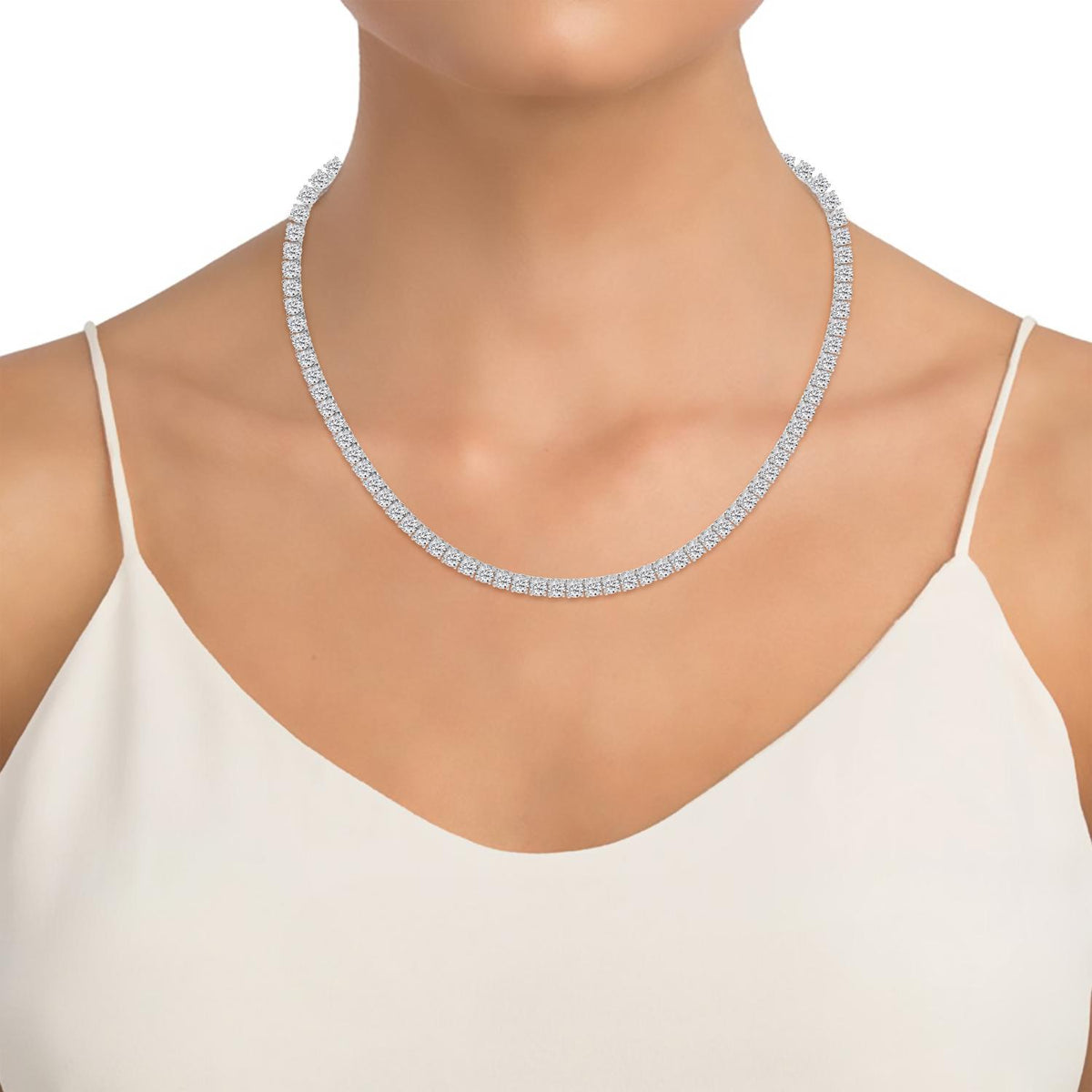 Lab Grown Diamond NECKLACE 21.04 ctw N08390-0.20PT-16IN