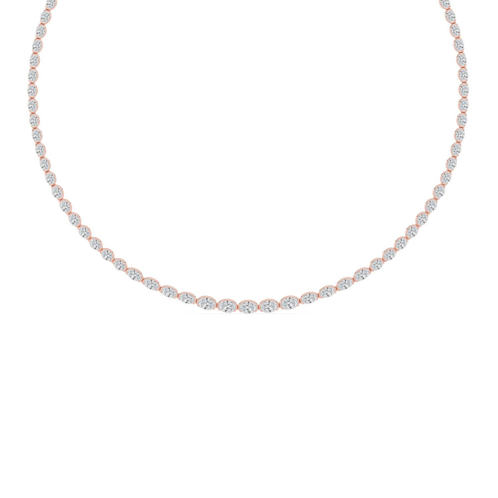 Lab Grown Diamond NECKLACE 11.73 ctw N08540OV-12.33CT-16IN