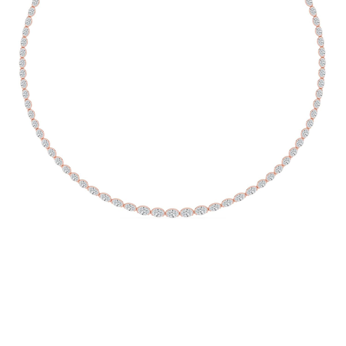 Lab Grown Diamond NECKLACE 11.73 ctw N08540OV-12.33CT-16IN