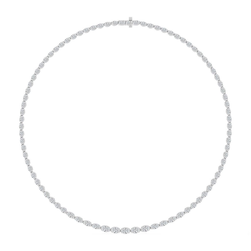 Lab Grown Diamond NECKLACE 11.73 ctw N08540OV-12.33CT-16IN