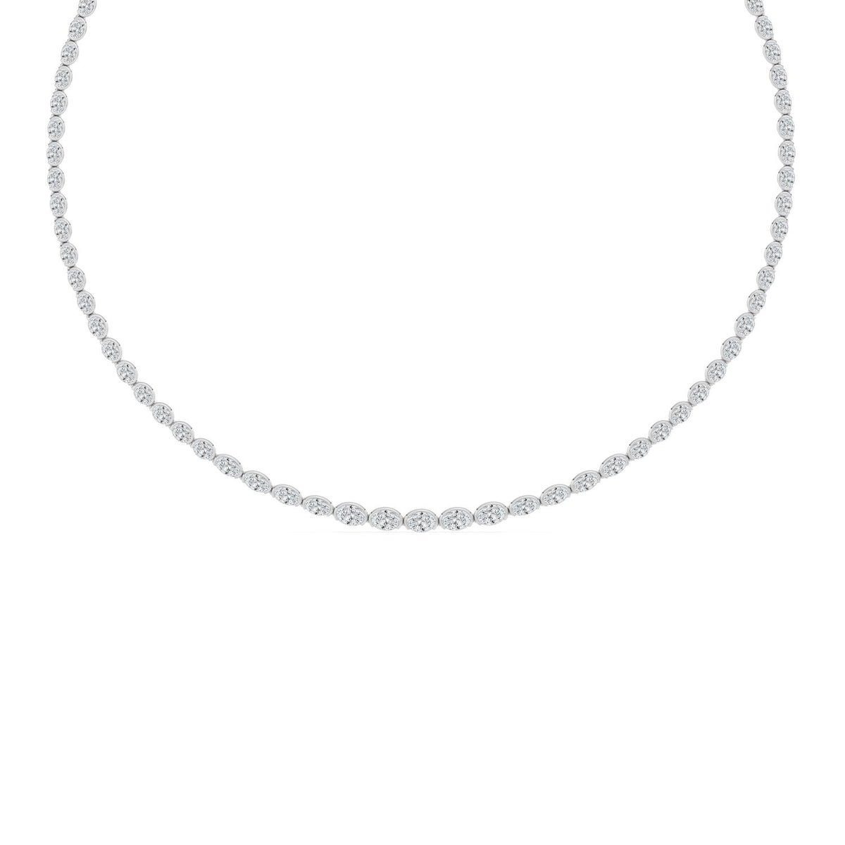 Lab Grown Diamond NECKLACE 11.73 ctw N08540OV-12.33CT-16IN