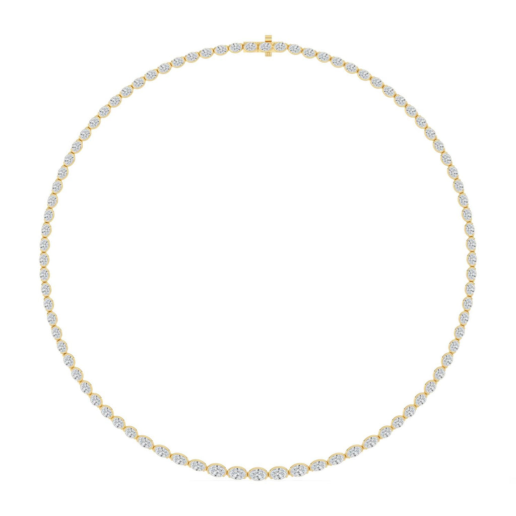 Lab Grown Diamond NECKLACE 11.73 ctw N08540OV-12.33CT-16IN