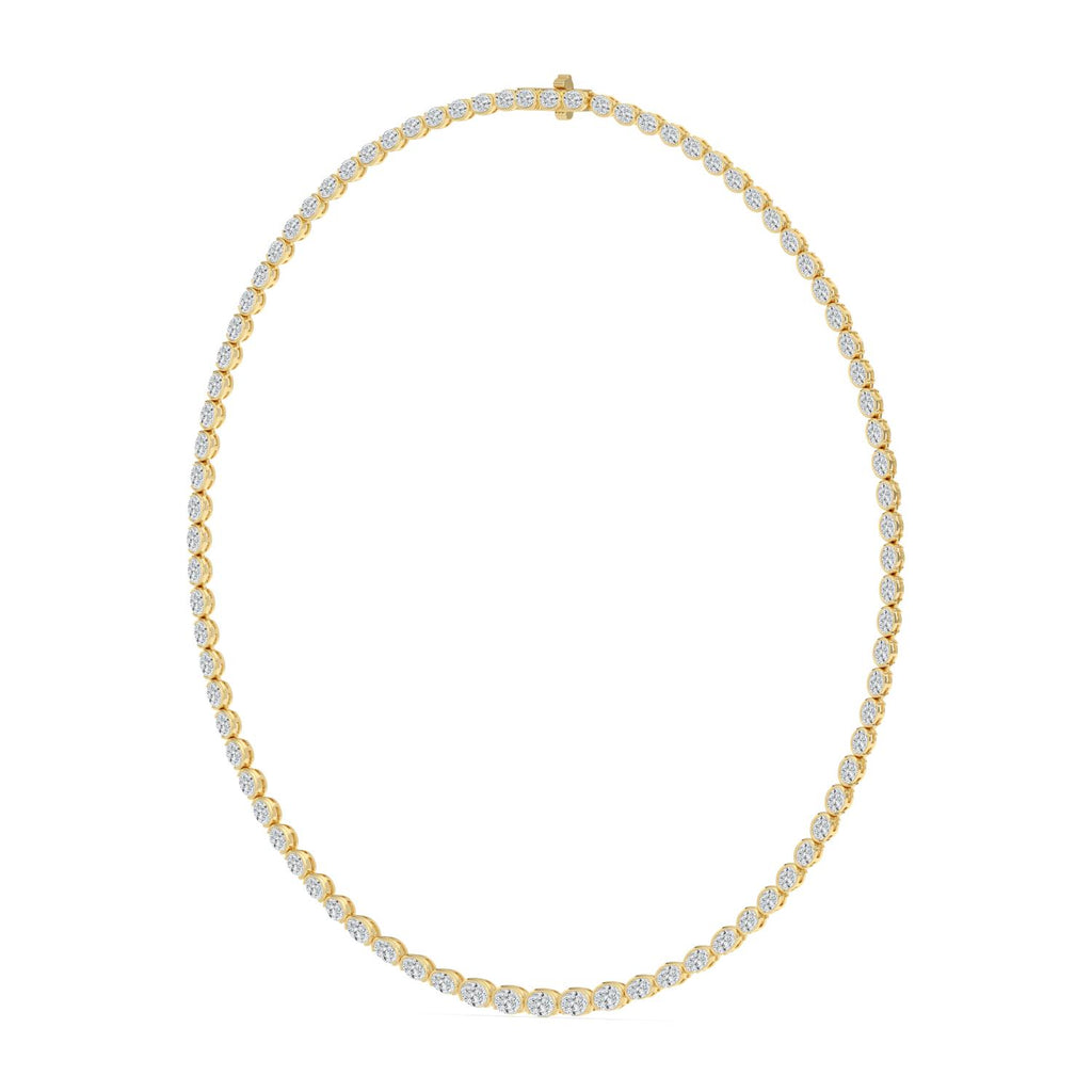 Lab Grown Diamond NECKLACE 11.73 ctw N08540OV-12.33CT-16IN