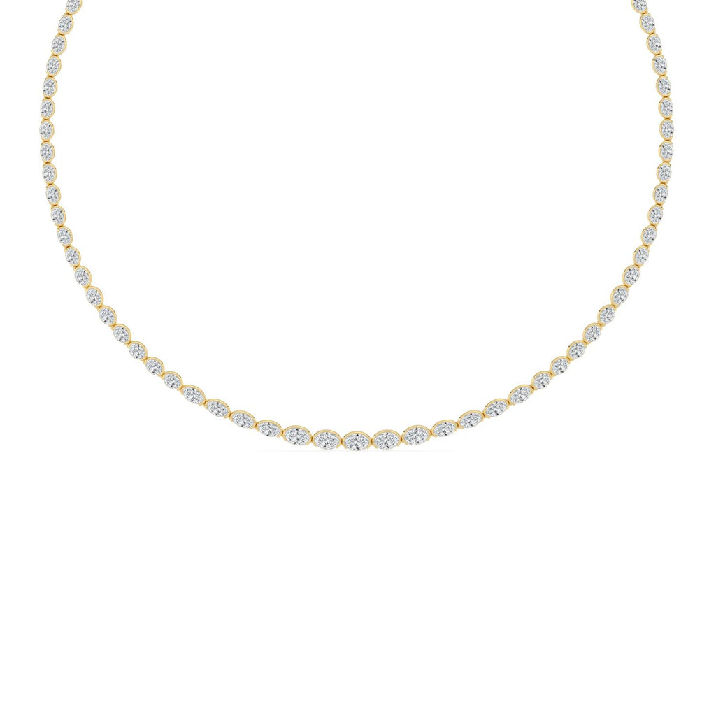 Lab Grown Diamond NECKLACE 11.73 ctw N08540OV-12.33CT-16IN