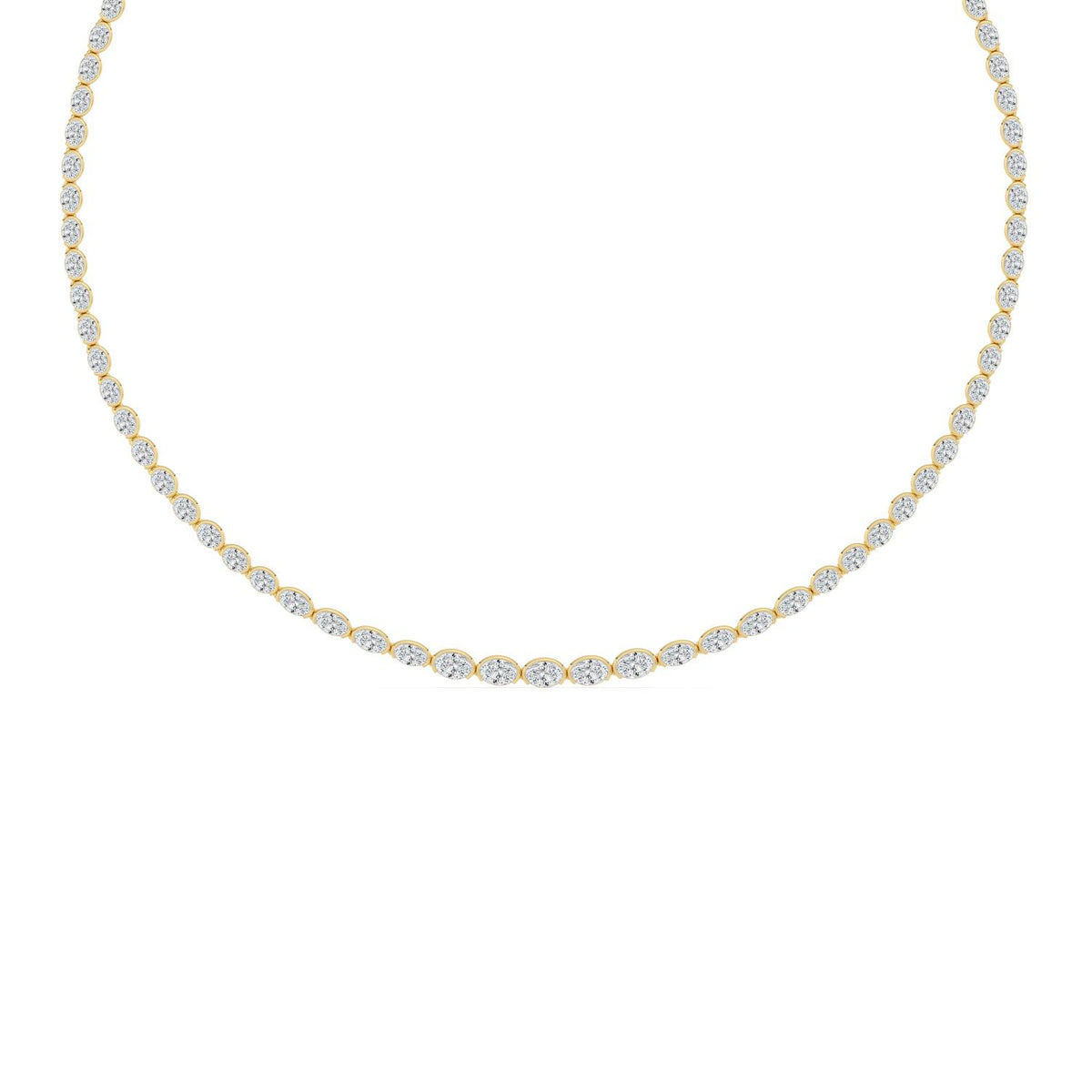Lab Grown Diamond NECKLACE 11.73 ctw N08540OV-12.33CT-16IN