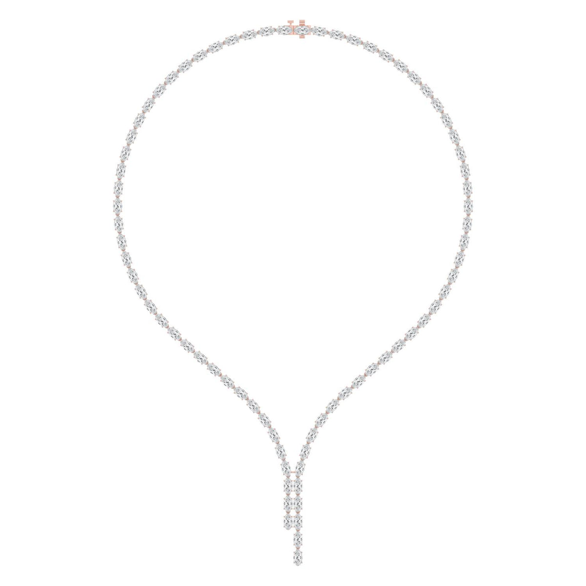 Lab Grown Diamond NECKLACE 24.34 ctw N08595LSOV-0.30PT-16IN