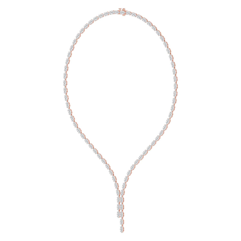 Lab Grown Diamond NECKLACE 24.34 ctw N08595LSOV-0.30PT-16IN