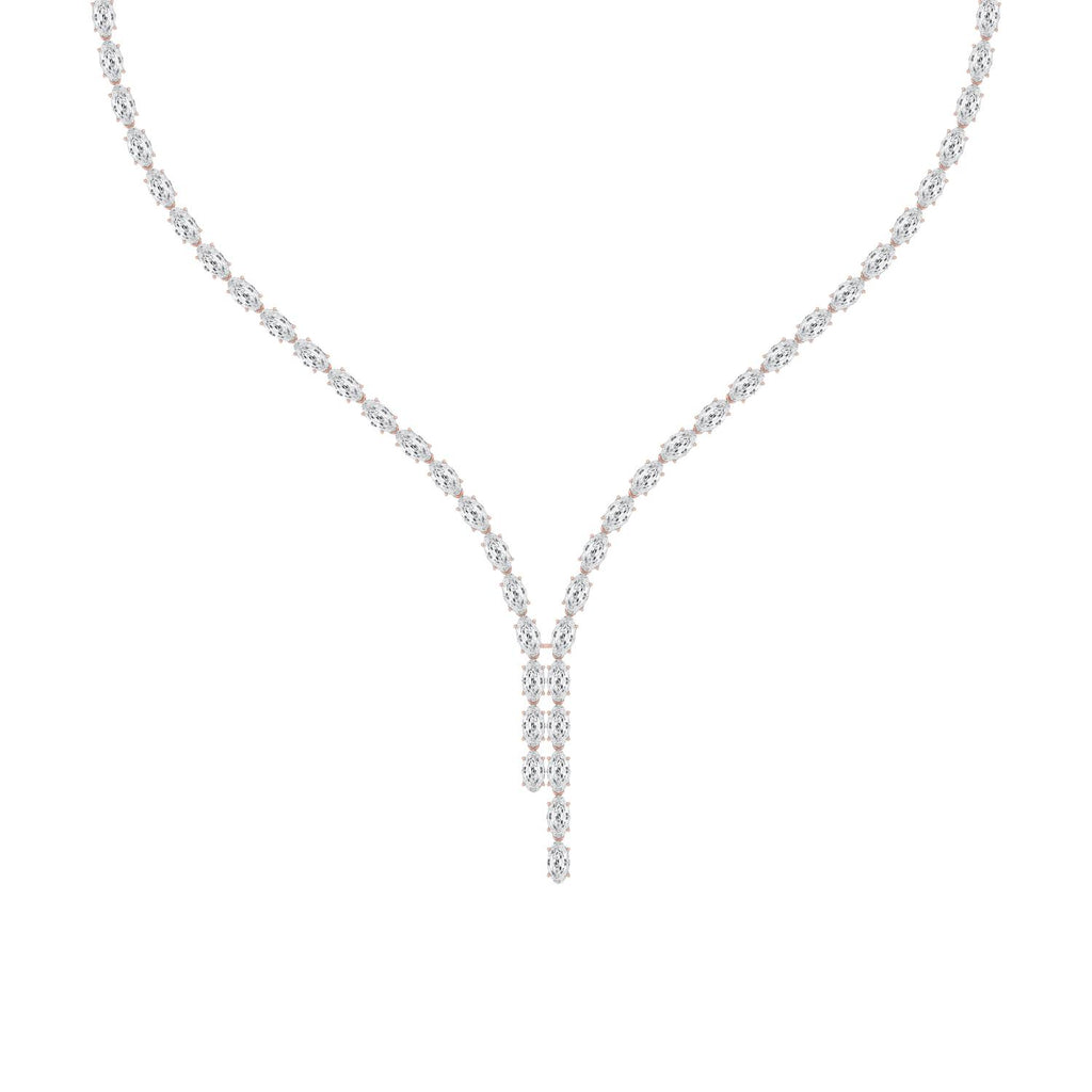 Lab Grown Diamond NECKLACE 24.34 ctw N08595LSOV-0.30PT-16IN