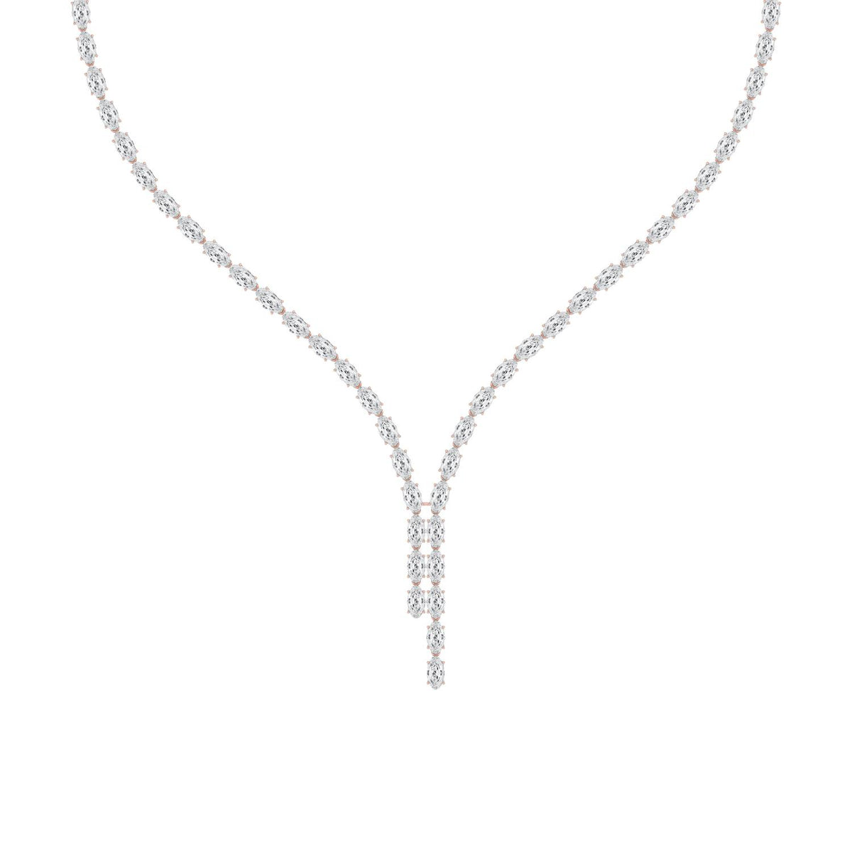 Lab Grown Diamond NECKLACE 24.34 ctw N08595LSOV-0.30PT-16IN