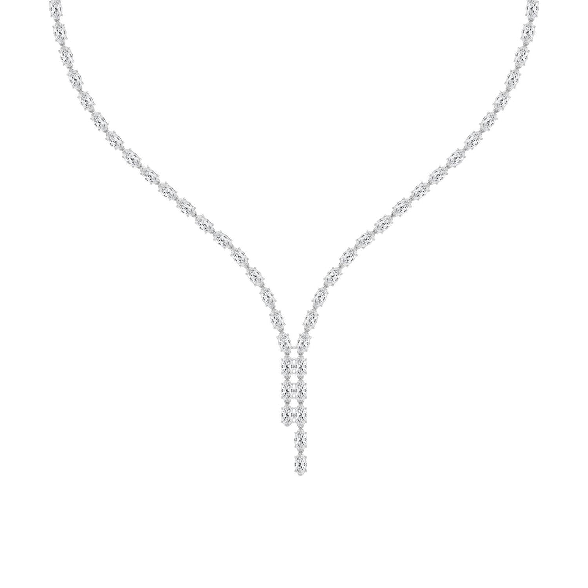 Lab Grown Diamond NECKLACE 24.34 ctw N08595LSOV-0.30PT-16IN