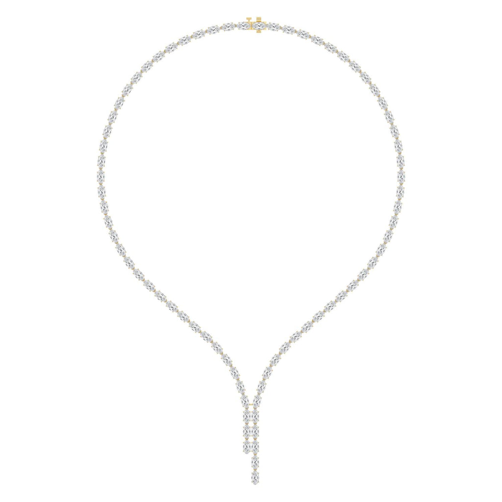 Lab Grown Diamond NECKLACE 24.34 ctw N08595LSOV-0.30PT-16IN