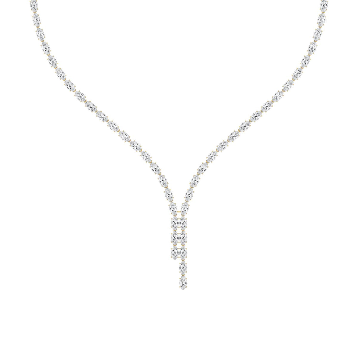 Lab Grown Diamond NECKLACE 24.34 ctw N08595LSOV-0.30PT-16IN