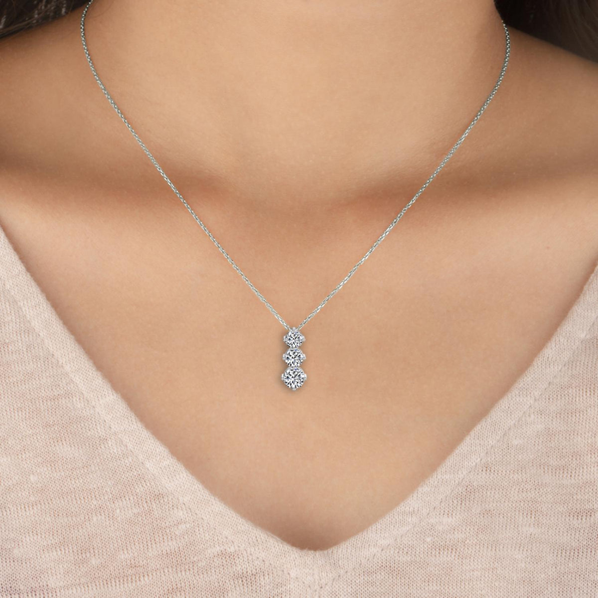 Lab Grown Diamond PENDANT 0.66 ctw P31243-0.68CT