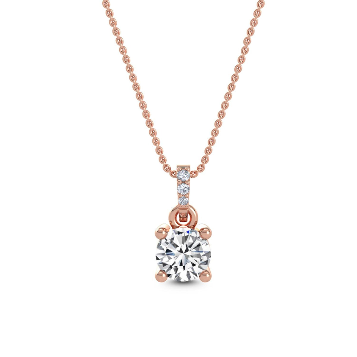 Lab Grown Diamond PENDANT 0.78 ctw P31591-0.75CT
