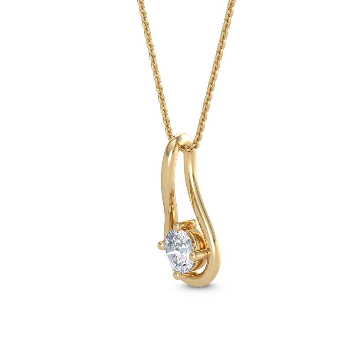 Lab Grown Diamond PENDANT 0.51 ctw P31593-0.50CT