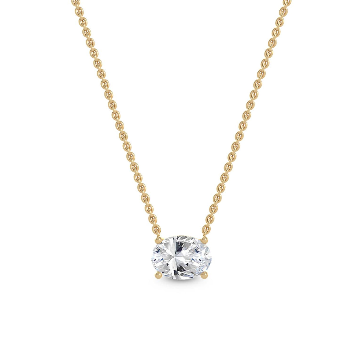 Lab Grown Diamond PENDANT 0.70 ctw P31603OV-0.75CT