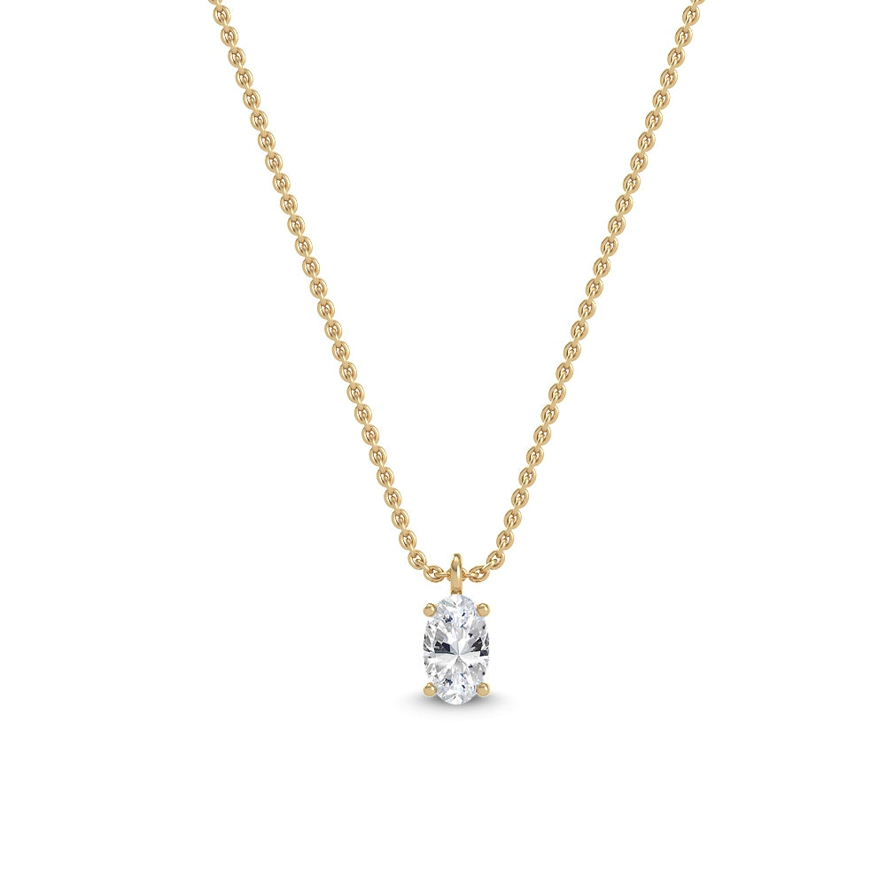 Lab Grown Diamond Solitaire Pendant0.50 ctw P31605OV-0.50CT