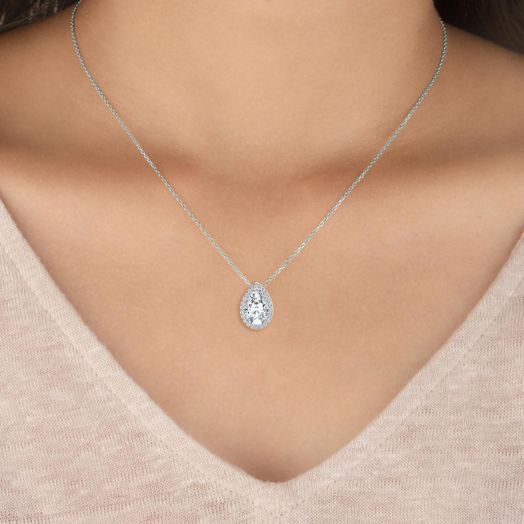 Lab Grown Diamond PENDANT 0.77 ctw P31624PE-0.75CT