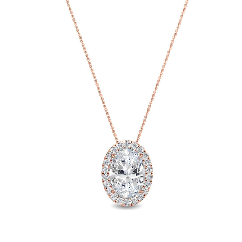 Lab Grown Diamond PENDANT 0.80 ctw P31625OV-0.75CT