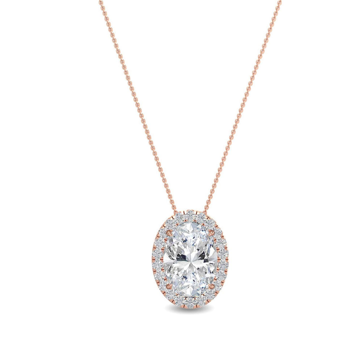 Lab Grown Diamond PENDANT 0.80 ctw P31625OV-0.75CT