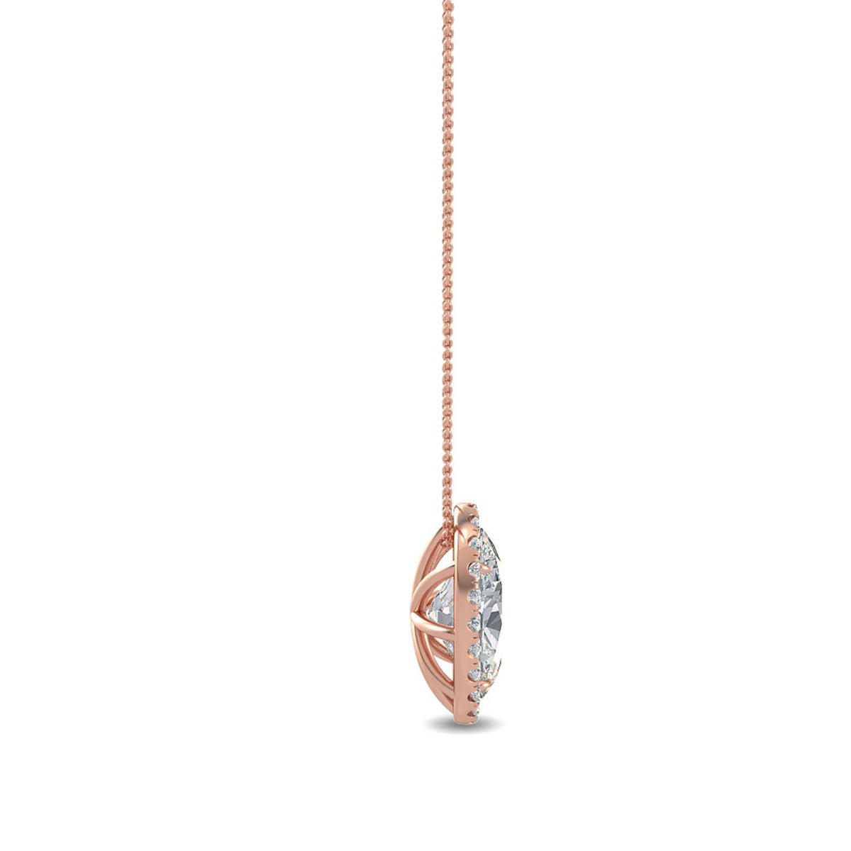 Lab Grown Diamond PENDANT 0.80 ctw P31625OV-0.75CT