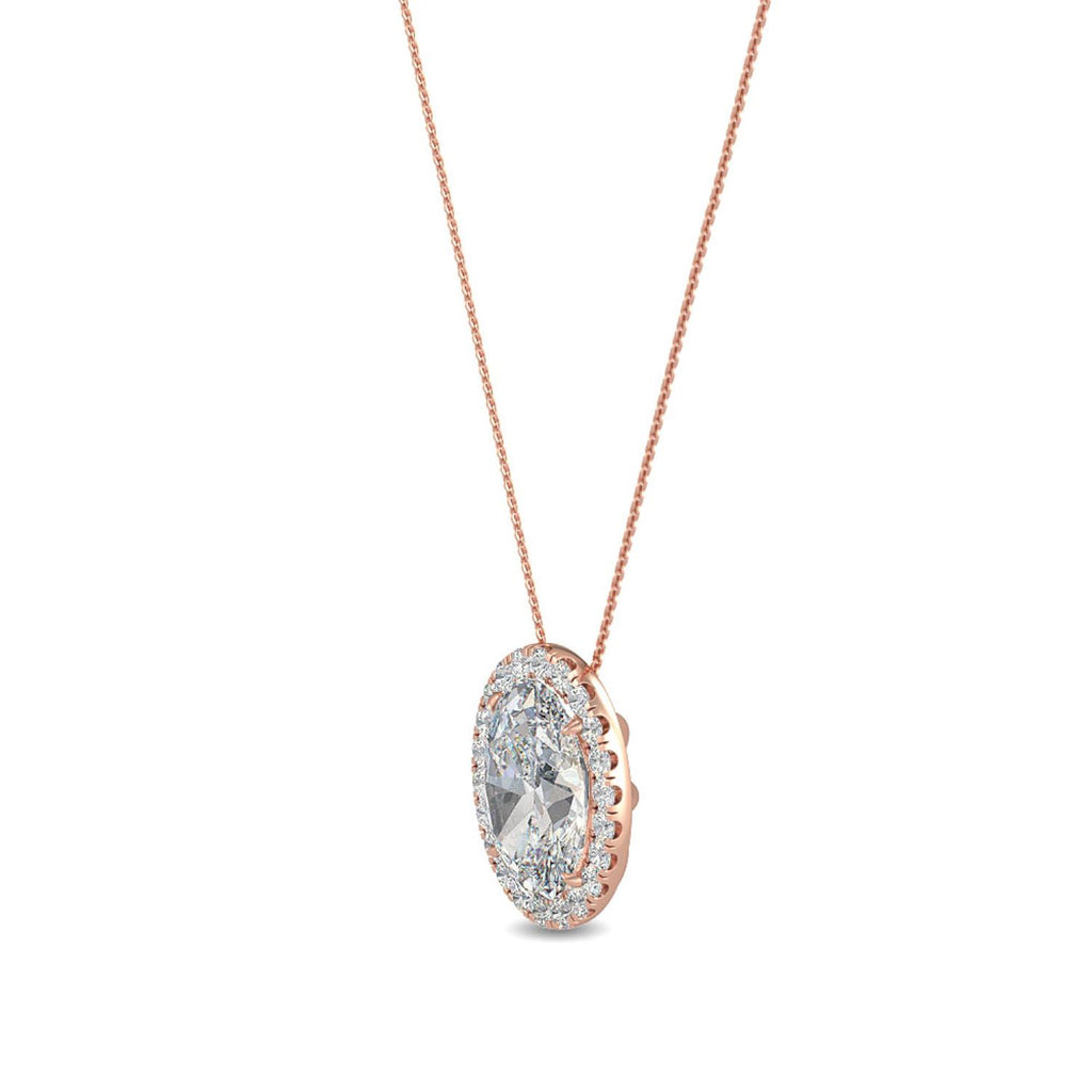 Lab Grown Diamond PENDANT 0.80 ctw P31625OV-0.75CT