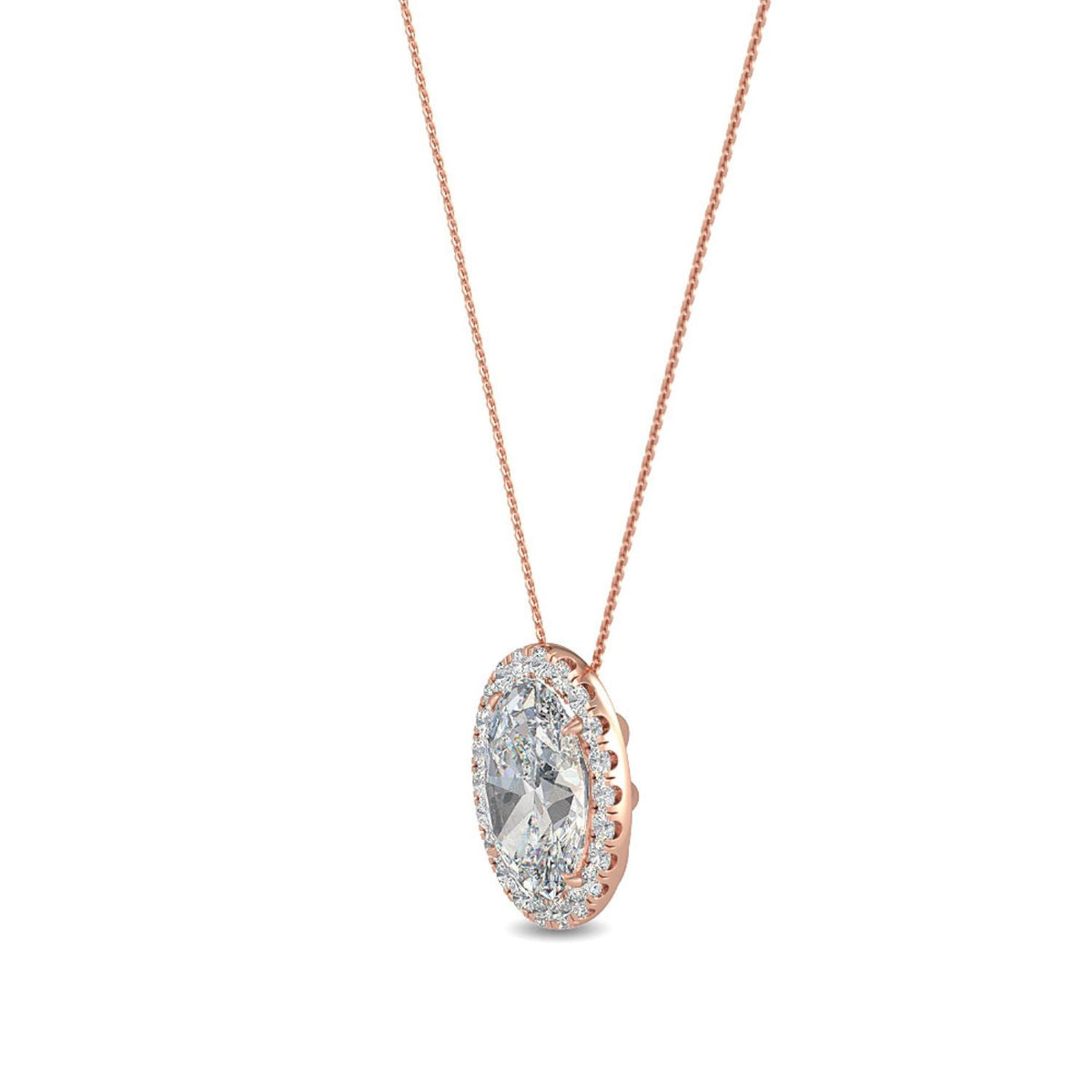 Lab Grown Diamond PENDANT 0.80 ctw P31625OV-0.75CT